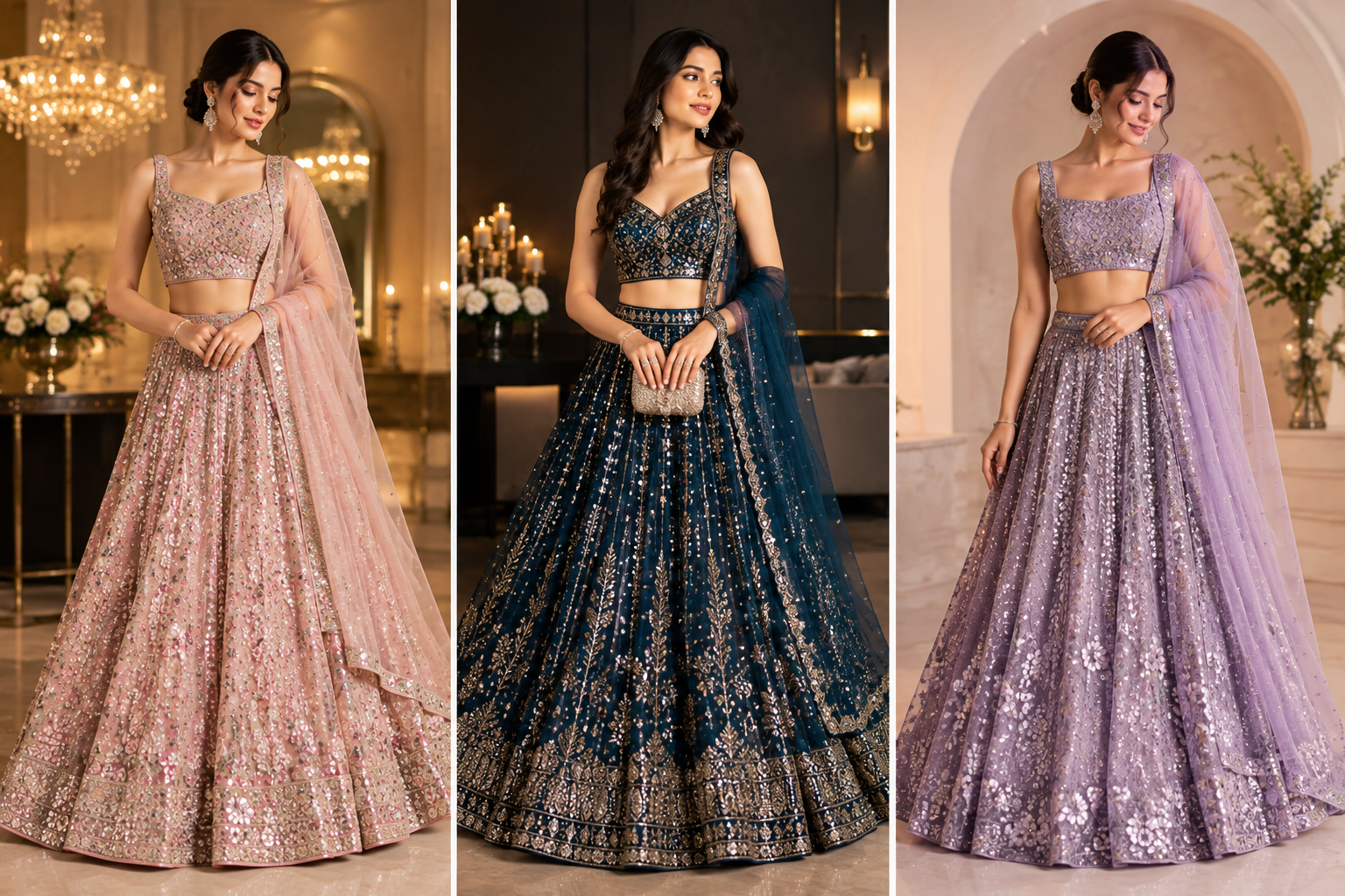 Bridal, Party wear, Desinger Lehenga