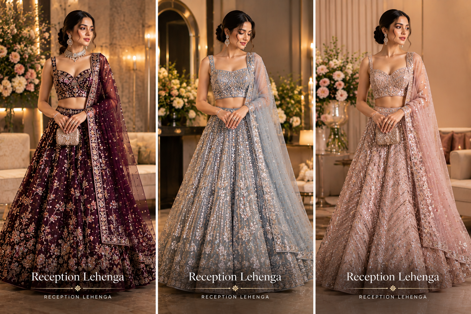 Reception Lehenga, Engagement Lehenga, Wedding Lehenga